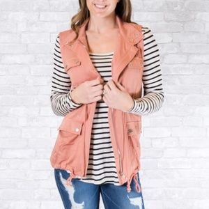 NWT Rose Utility Vest